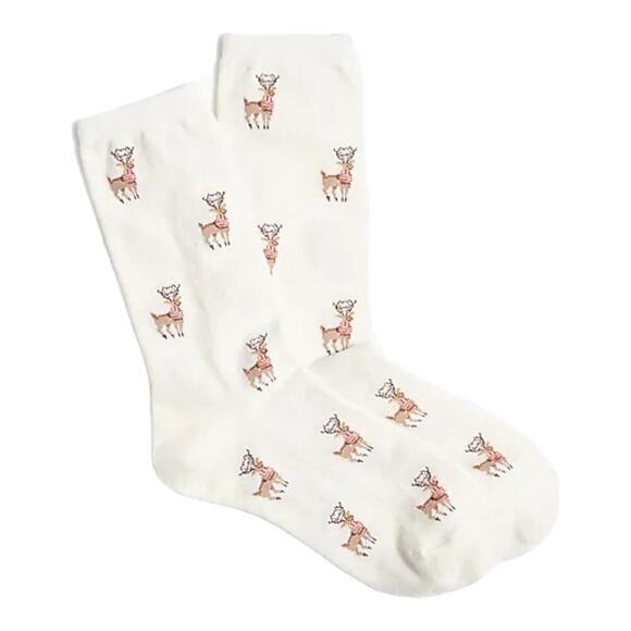 J. Crew Accessories - J. Crew Holiday Reindeer Trouser Socks NWT